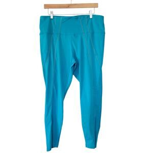 Nike Dri Fit Yoga Teal Leggings Sz XXL
